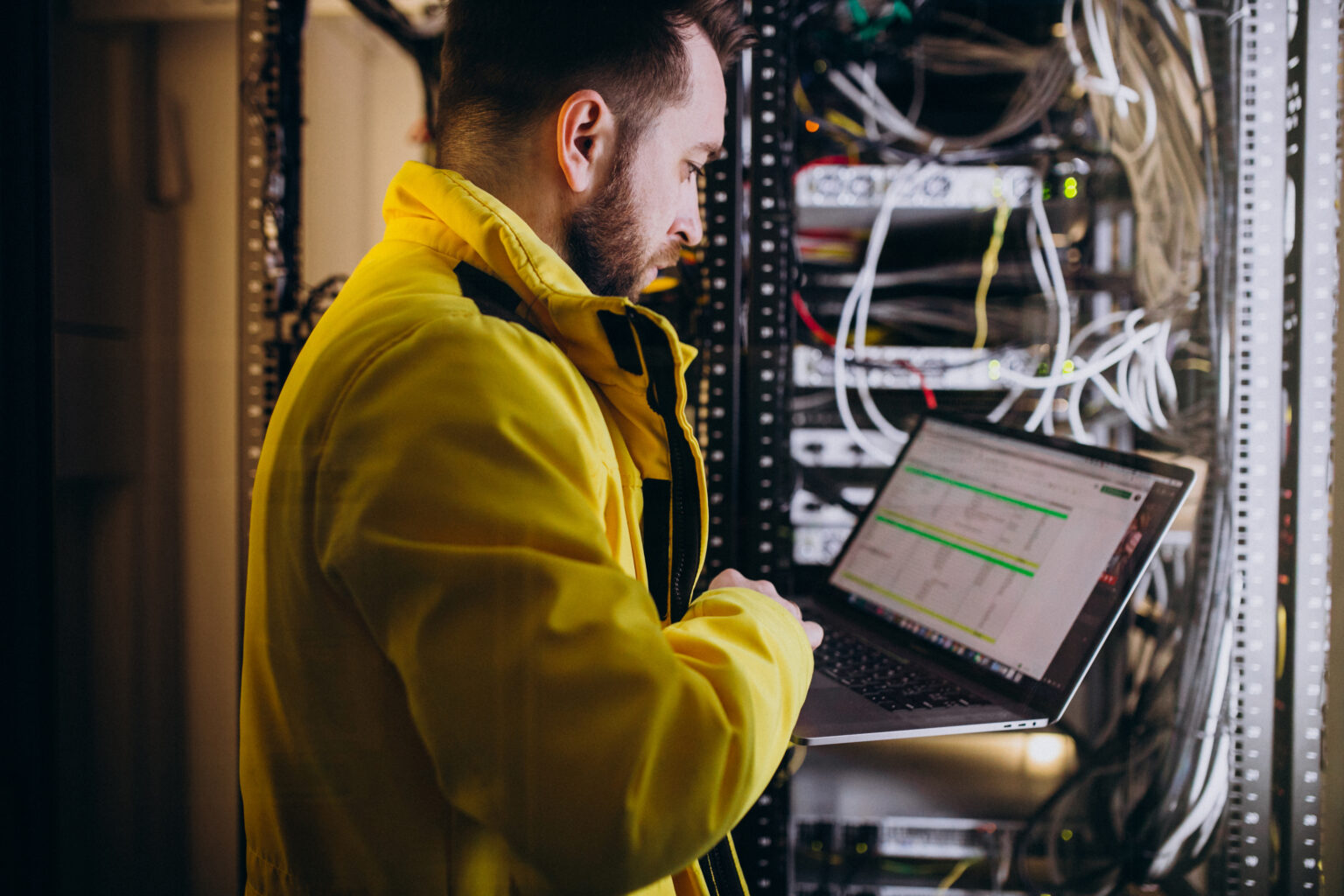 Vayrone Infratech engineer working on infrastructure